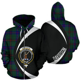 Davidson Modern Tartan Crest Zipper Hoodie - Circle Style