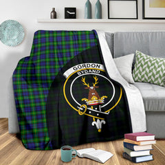 Gordon Modern Tartan Crest Blanket