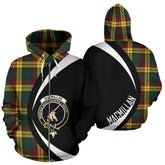 MacMillan Old Modern Tartan Crest Zipper Hoodie - Circle Style