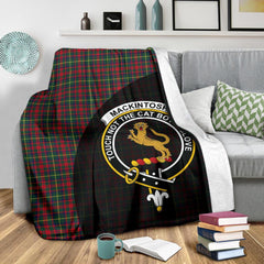 MacKintosh Hunting Modern Tartan Crest Blanket Wave Style