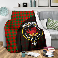 Moncrieffe Tartan Crest Blanket Wave Style