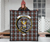Stewart Dress Tartan Crest Quilt - SP