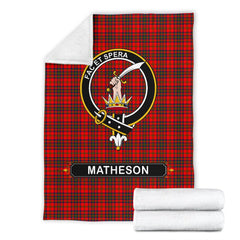 Matheson Family Tartan Crest Blankets