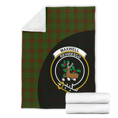 Maxwell Hunting Tartan Crest Blanket Wave Style