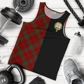 Carruthers Modern Tartan Official Crest Men's Tank Top - Cross Style