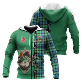 Graham of Montrose Ancient Tartan Hoodie - Lion Rampant And Celtic Thistle Style