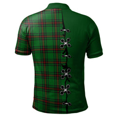 Kirkcaldy Tartan Polo Shirt - Lion Rampant And Celtic Thistle Style