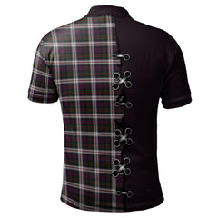 MacDonald Dress Tartan Polo Shirt - Lion Rampant And Celtic Thistle Style