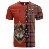 MacDuff Ancient Tartan T-shirt - Lion Rampant And Celtic Thistle Style