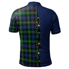 MacKenzie Modern Tartan Polo Shirt - Lion Rampant And Celtic Thistle Style