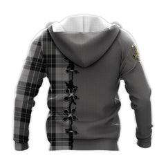 MacPherson Dress Tartan Hoodie - Lion Rampant And Celtic Thistle Style