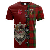 Maxwell Tartan T-shirt - Lion Rampant And Celtic Thistle Style