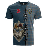 McKerrell of Hillhouse Dress Tartan T-shirt - Lion Rampant And Celtic Thistle Style