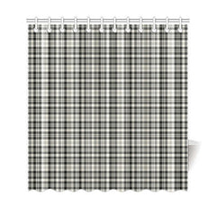 Scott Black & White Ancient Tartan Shower Curtain