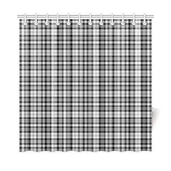 Scott Black & White Modern Tartan Shower Curtain