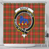 Bruce Tartan Crest Shower Curtain
