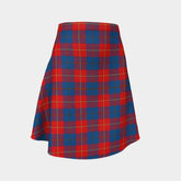 Galloway Red Tartan Flared Skirt