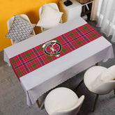 MacRae Tartan Crest Table Runner - Cotton table runner