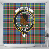 Stirling (of Keir) Tartan Crest Shower Curtain