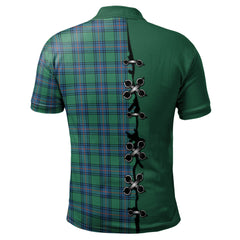 Shaw Ancient Tartan Polo Shirt - Lion Rampant And Celtic Thistle Style