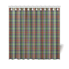 Shaw Green Modern Tartan Shower Curtain