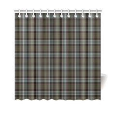Stewart Old Weathered Tartan Shower Curtain