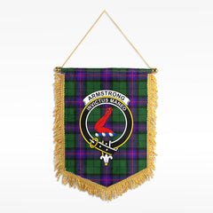 Armstrong Modern Tartan Crest Wall Hanging Banner