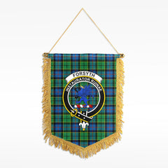 Forsyth Ancient Tartan Crest Wall Hanging Banner