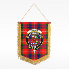 Fraser Tartan Crest Wall Hanging Banner