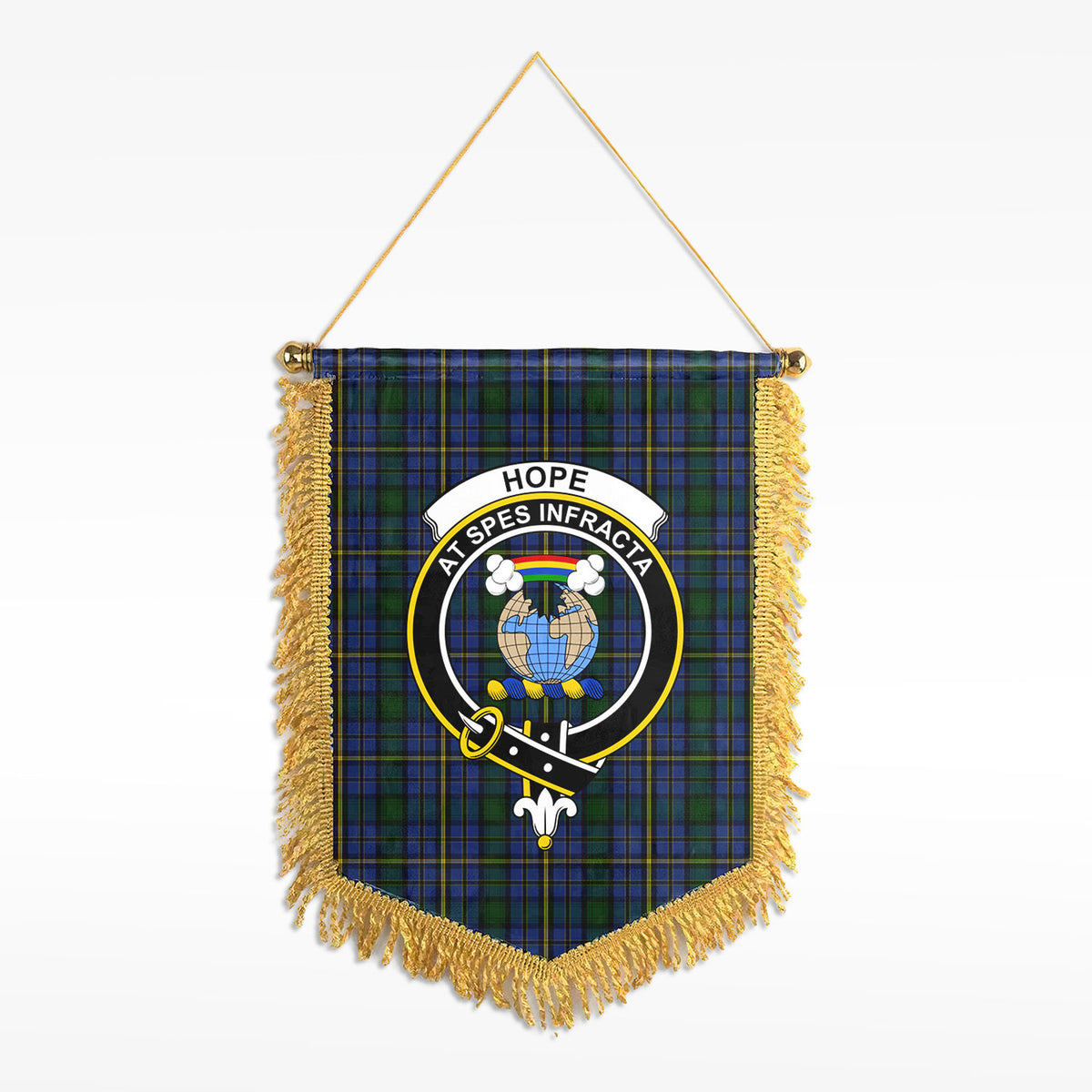 Hope Tartan Crest Wall Hanging Banner