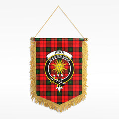 Kerr Modern Tartan Crest Wall Hanging Banner