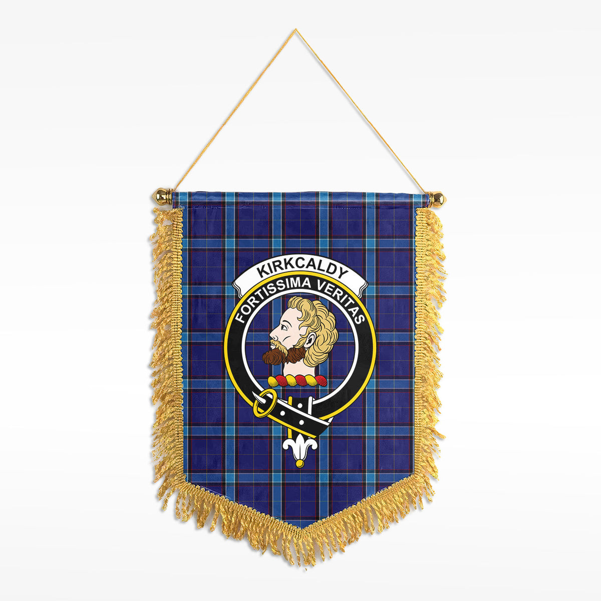 Kirkcaldy Tartan Crest Wall Hanging Banner