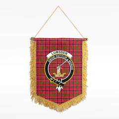 Lumsden Modern Tartan Crest Wall Hanging Banner