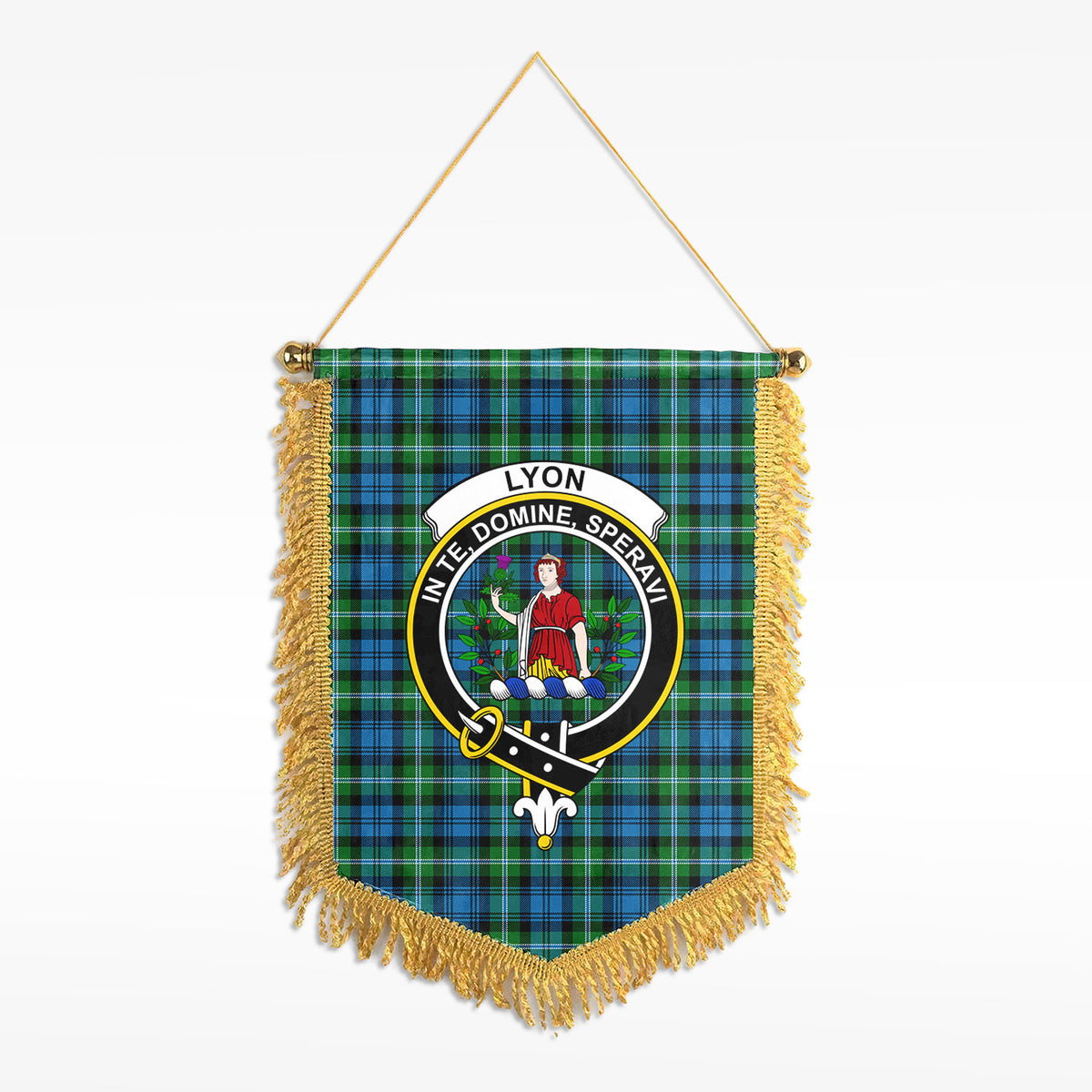 Lyon Tartan Crest Wall Hanging Banner