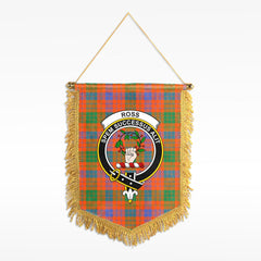 Ross Ancient Tartan Crest Wall Hanging Banner