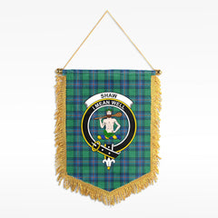 Shaw (of Sauchie) Ancient Tartan Crest Wall Hanging Banner