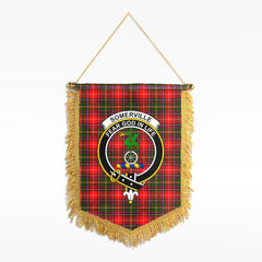 Somerville Tartan Crest Wall Hanging Banner