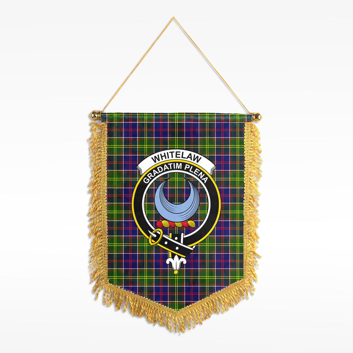 Whitelaw Tartan Crest Wall Hanging Banner