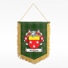 Wiggins Tartan Coat of Arms Wall Hanging Banner