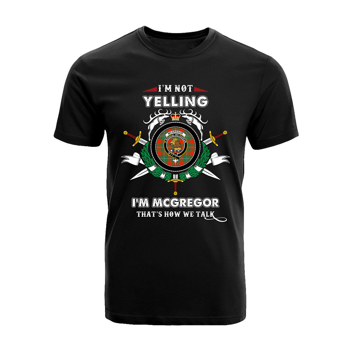 McGregor Ancient Tartan Crest T-shirt - I'm not yelling style