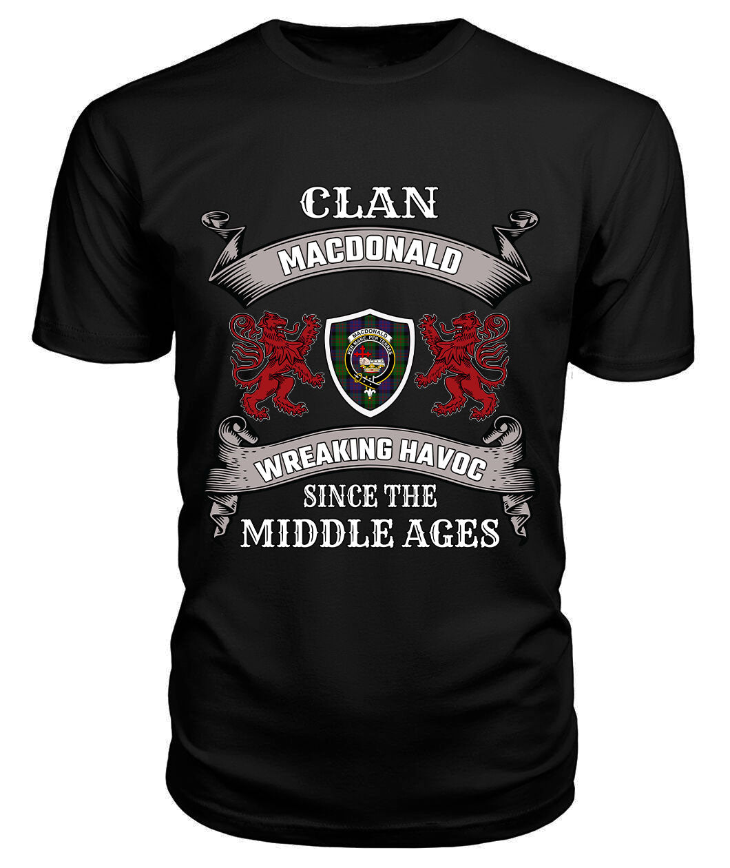 MacDonald (Clan Donald) Family Tartan - 2D T-shirt