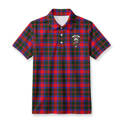 Carrick District Tartan Crest Birdseye Mesh Polo Shirt