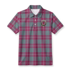 Crawford Ancient Tartan Crest Birdseye Mesh Polo Shirt