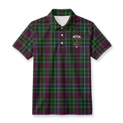Crosbie Tartan Crest Birdseye Mesh Polo Shirt
