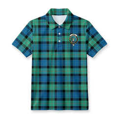 Gunn Ancient Tartan Crest Birdseye Mesh Polo Shirt