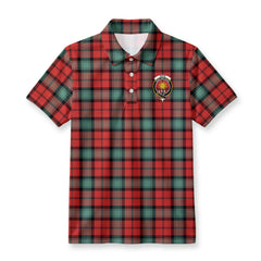 Kerr Ancient Tartan Crest Birdseye Mesh Polo Shirt
