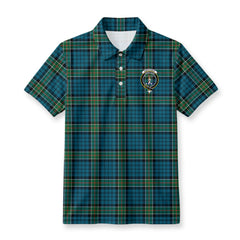 Kirkpatrick Ancient Tartan Crest Birdseye Mesh Polo Shirt
