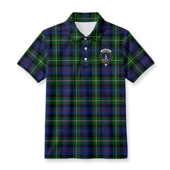 Kirkpatrick Tartan Crest Birdseye Mesh Polo Shirt