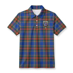 MacBeth Ancient Tartan Crest Birdseye Mesh Polo Shirt