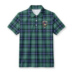 MacDonald of the Isles Hunting Ancient Tartan Crest Birdseye Mesh Polo Shirt